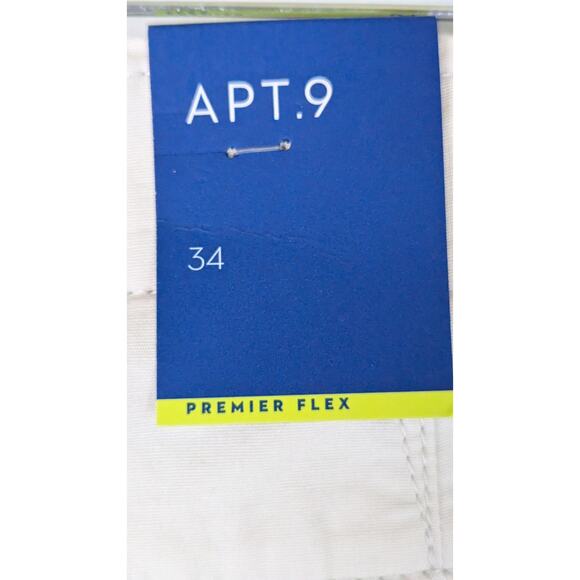 Apt 9 mens shorts 34" waist inseam 10.25" stretch cotton Premier New With Tags - Picture 3 of 10